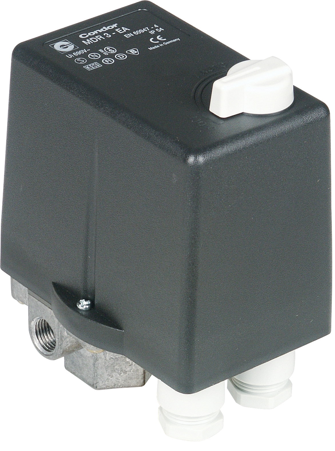 Aircraft Druckschalter MDR 3 (Ein- und Ausschalter, 3-polig, 6,3-10 A, 11 bar) 