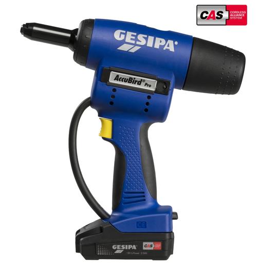GESIPA Akku Blindnietger&auml;t AccuBird Pro 13000 N, Ger&auml;tehub 25 mm + Akku 2,0 Ah 