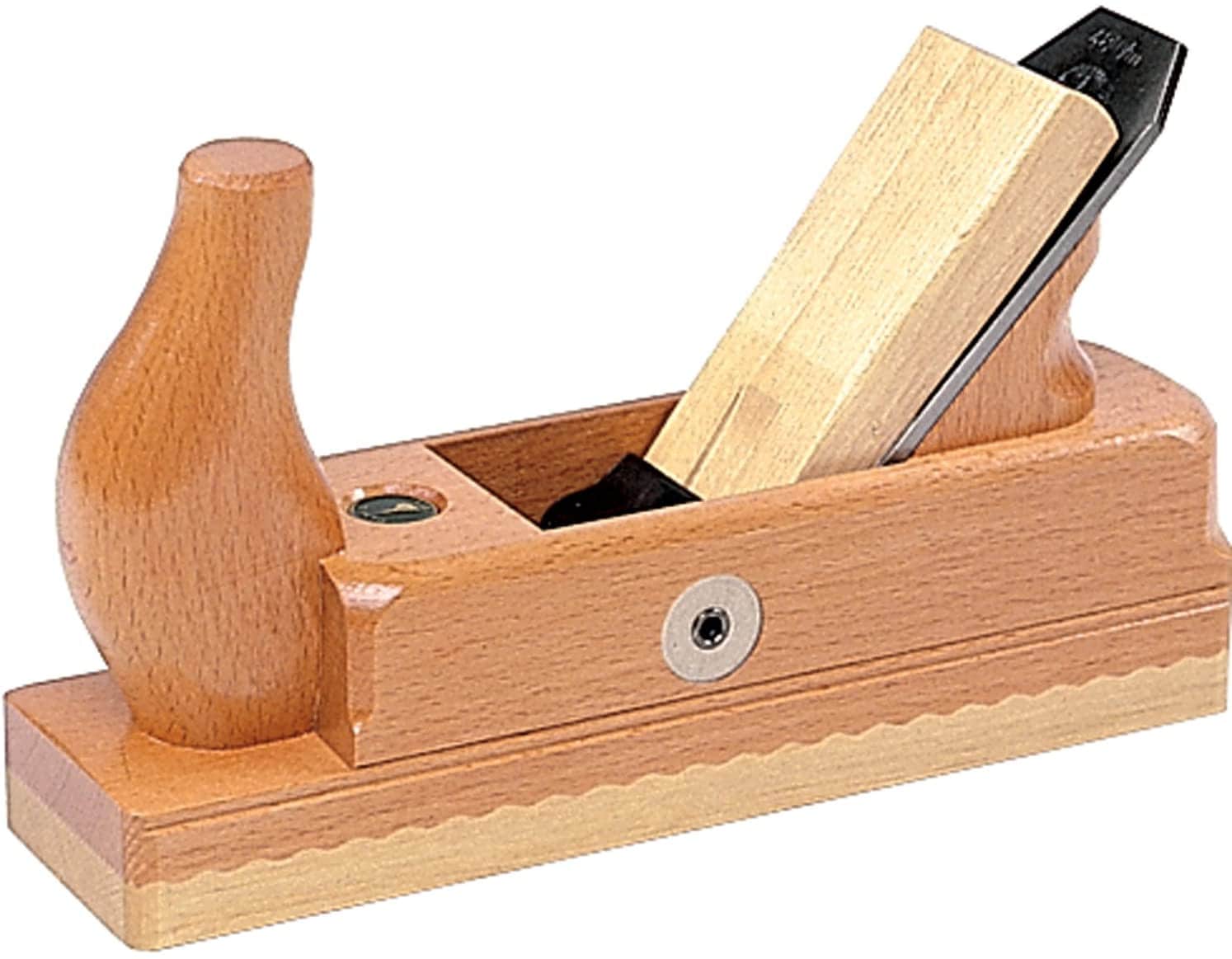 Ulmia Holzhobel/Schlichthobel mit Wei&szlig;buchensohle/Einfacheisen, zum Abschlichten 
