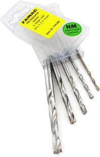 Famag Holzspiralbohrer Set HM 5-tlg Bohrer ü?Ã¨Ã 3-4-5-6-8mm Holzbohrer Box 1593805 