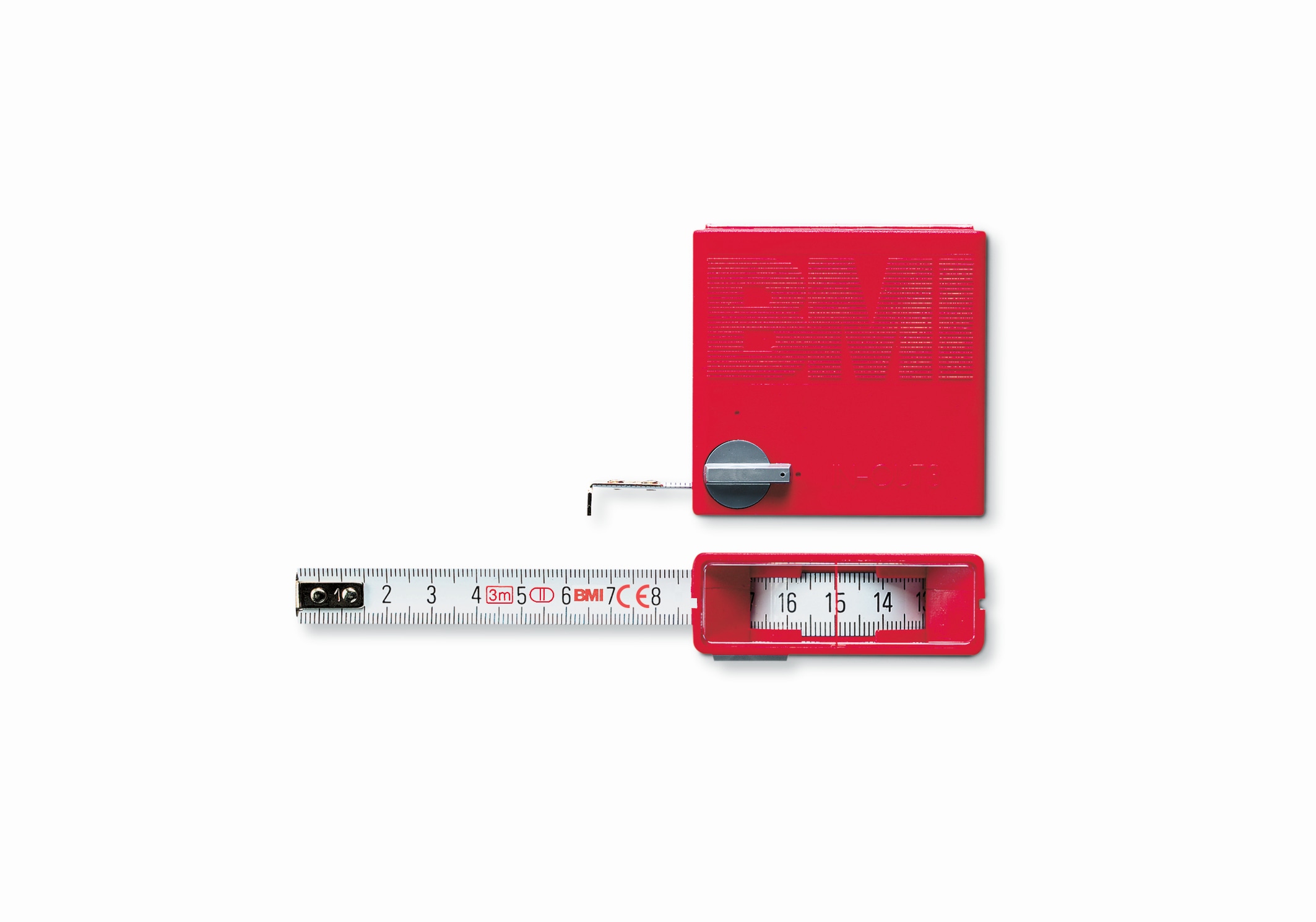 BMI Taschenbandma&szlig; In Out mit Innenmessung, L&auml;nge 3 m, weisslackiertes Band 