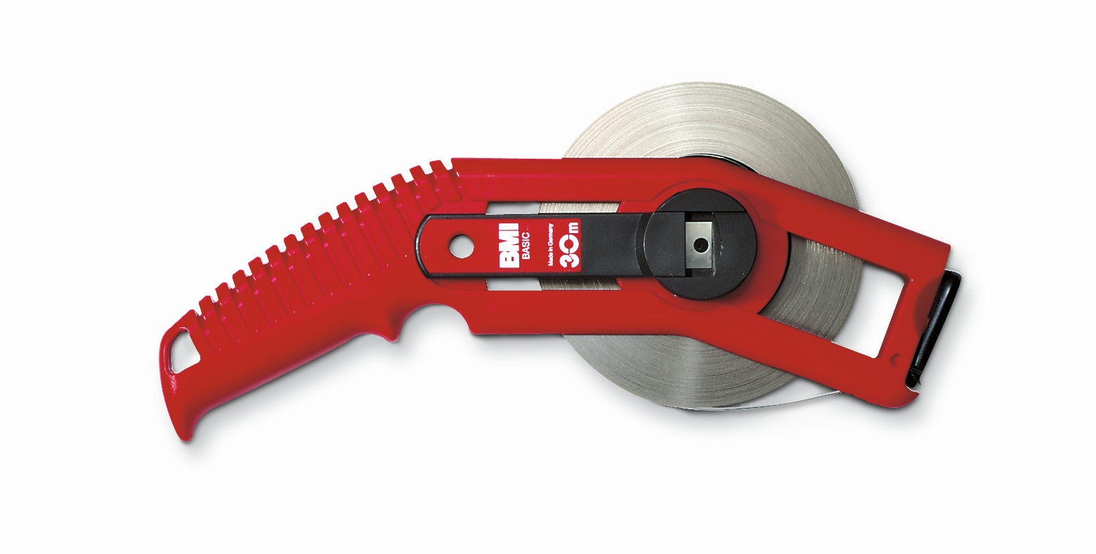 BMI Wei&szlig;lackiertes Bandma&szlig;, gedruckte Teilung, Breite 13 mm, L&auml;nge 30 m 