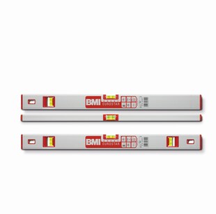 BMI Wasserwaage Eurostar, Länge 80 cm, eloxiert, mit spiegelfreier Ablesung 