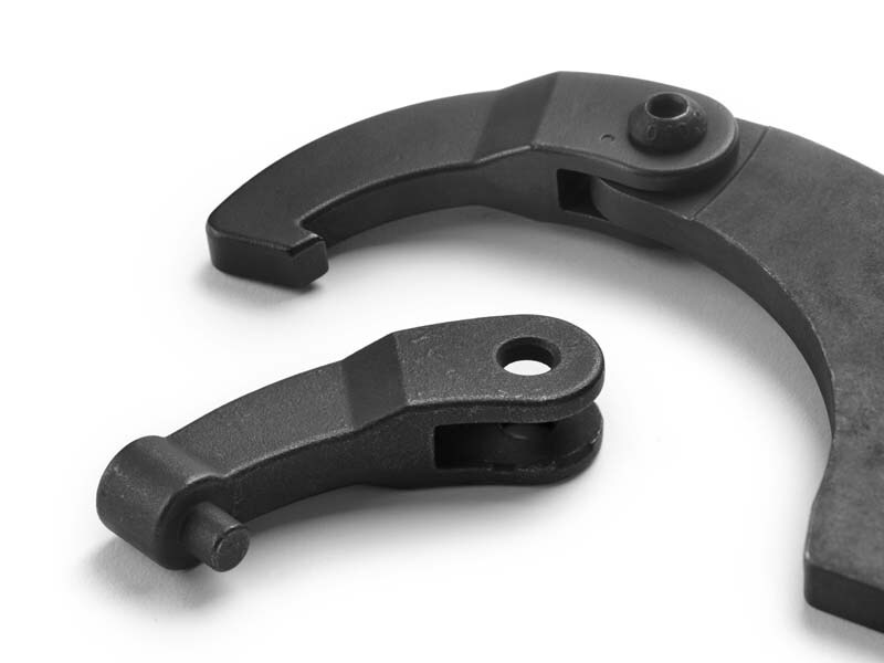 AMF Gelenk Hakenschl&uuml;ssel  &uuml;r Nutmuttern Satz 35 ?? 155 mm, 6-teilig Tragekoffer 