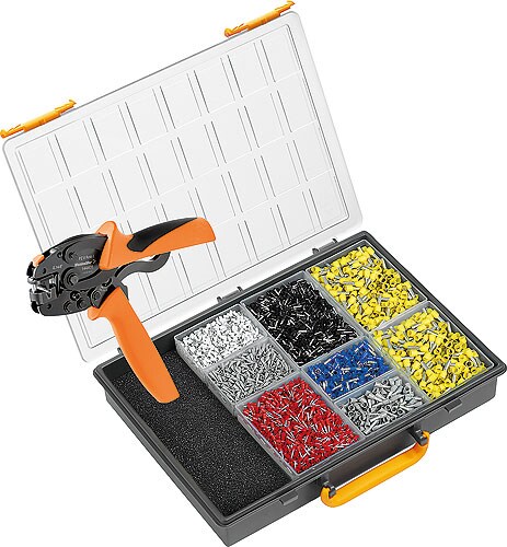 Kabelverarbeitungs-Set PZ 6roto L RC + Crimpzange und Aderendhülsen