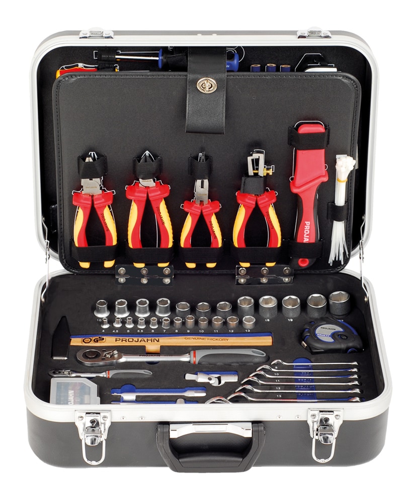 Projahn proficraft Werkzeugkoffer 128 teilig, Nuss Satz, Ratschen, Schrauberbits 