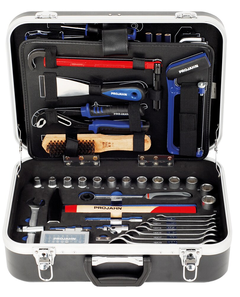 PROJAHN 8685 proficraft Werkzeugkoffer SANIT &Auml;R metrisch 6-kant 12,5 / 1/2, 95tlg 