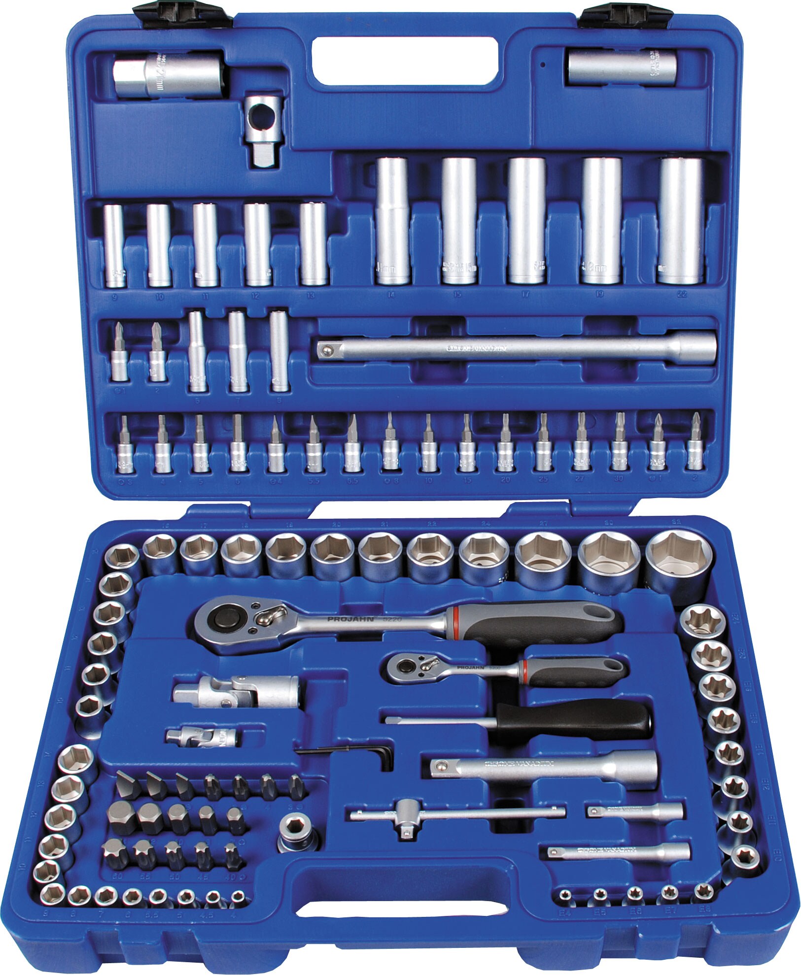 Projahn Steckschl&uuml;sselsatz 1/4 und 1/2 Zoll Proficraft 8653 