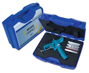 Heuer Schraubstock 120 mm Compact mit Koffer + Schraubstockbacken, Amboss 