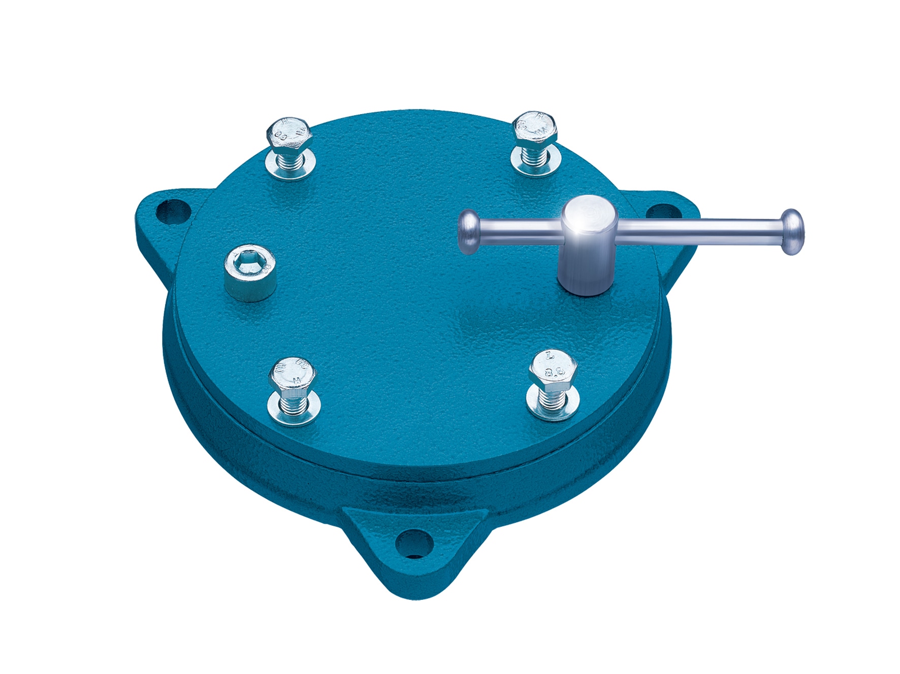 HEUER Drehscheibe Drehteller, 360&deg; drehbar, passend f&uuml;r Schraubstock 160/180 mm 