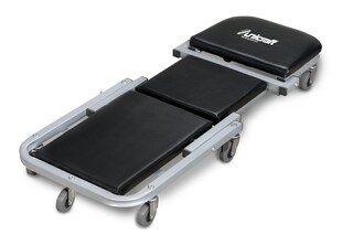 Unicraft Rollbrett Werkstatthocker gepolsterte Liegefläche, Lenkrollen, klappbar 