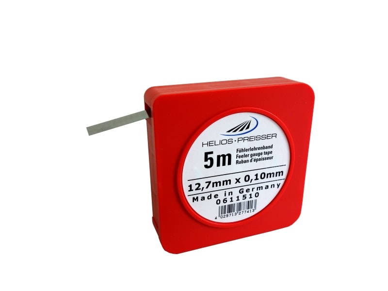 Helios Preisser F&uuml;hlerlehrenband, Einzelkassette (Kohlenstoffstahl, geh&auml;rtet, Breite 12,7 mm,L&auml;nge 5 m, Nennma&szlig; 0,02 mm) 