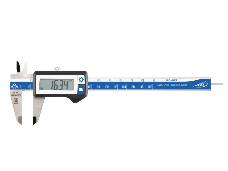 Helios Preisser Taschenmessschieber DIGI-MET (IP67, Messbereich 0&deg;150mm) 
