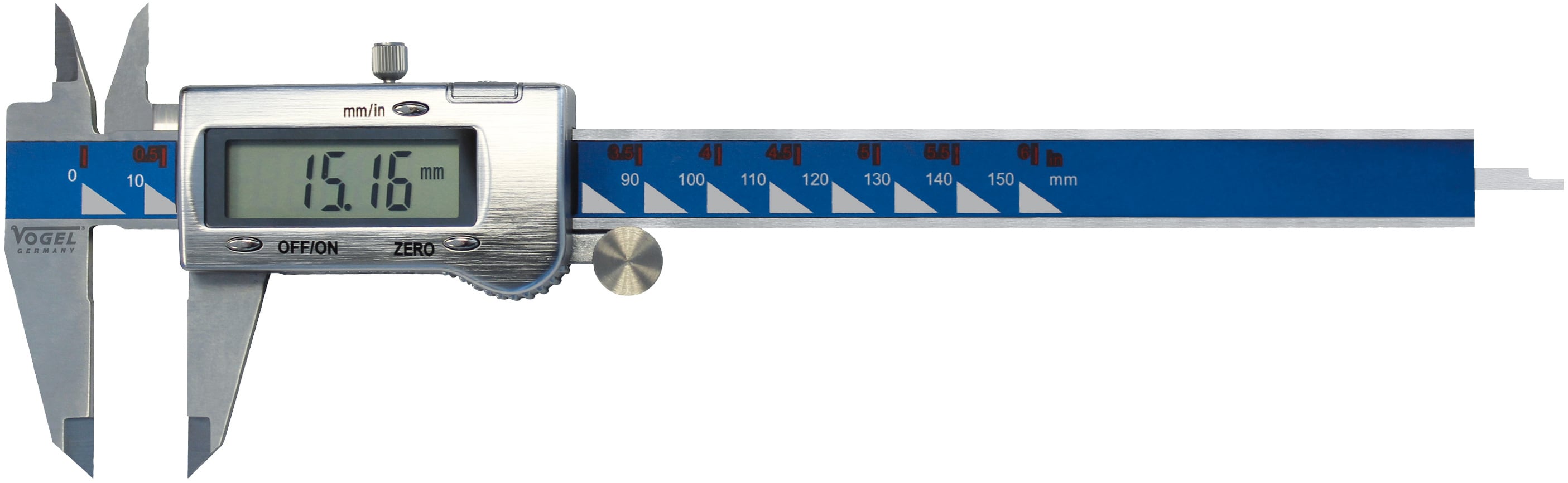 Vogel Germany elektrischer Digital Messschieber Messbereich 150 mm / 6 Inch 