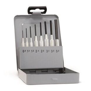 Rennsteig Splintentreiber m. Hülse Splinttreibersatz Metallkassette 0,9 - 5,9mm 