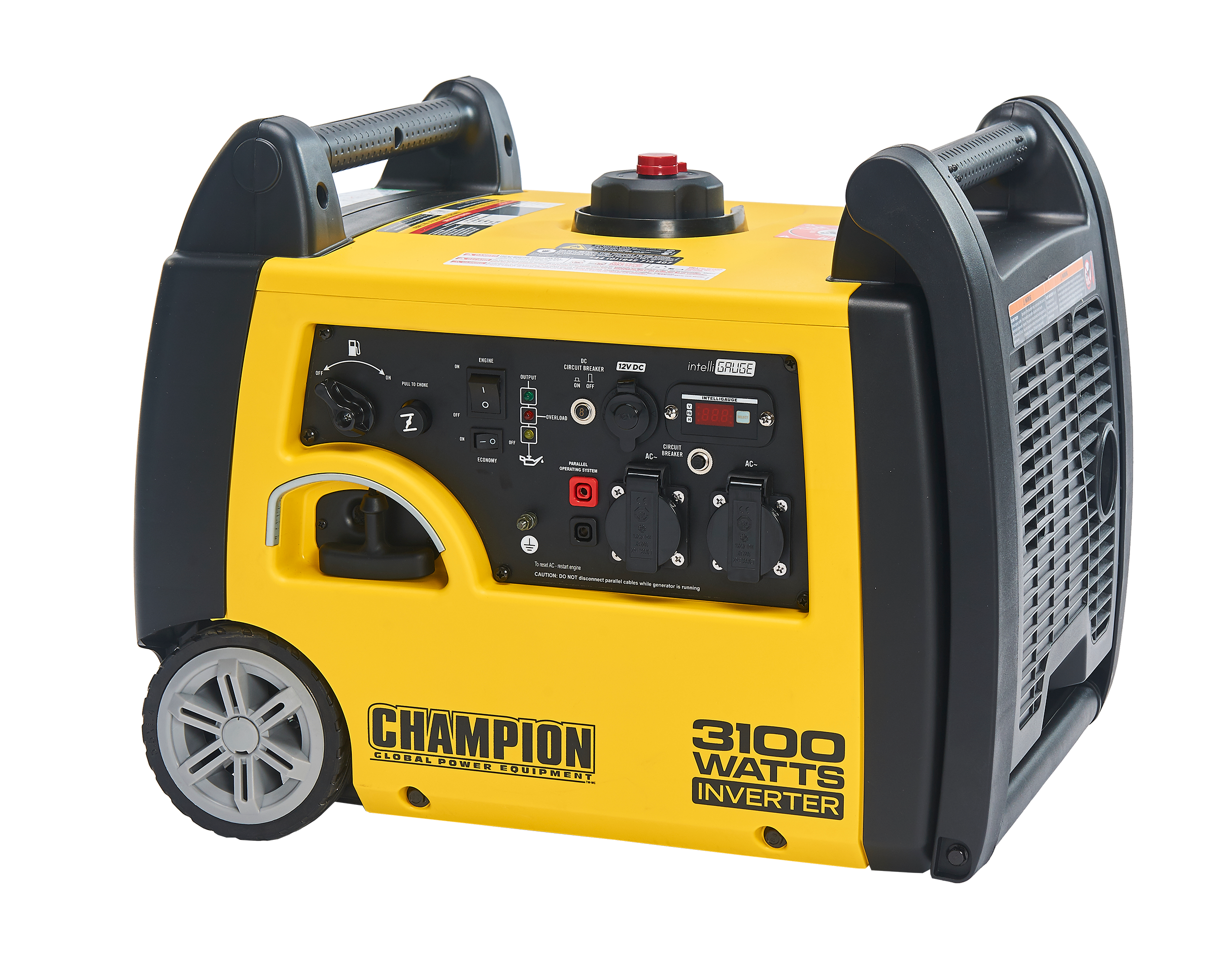Champion Power Equipment mobiles Stromaggregat Benzin 3100 Watt, tragbar, leise 
