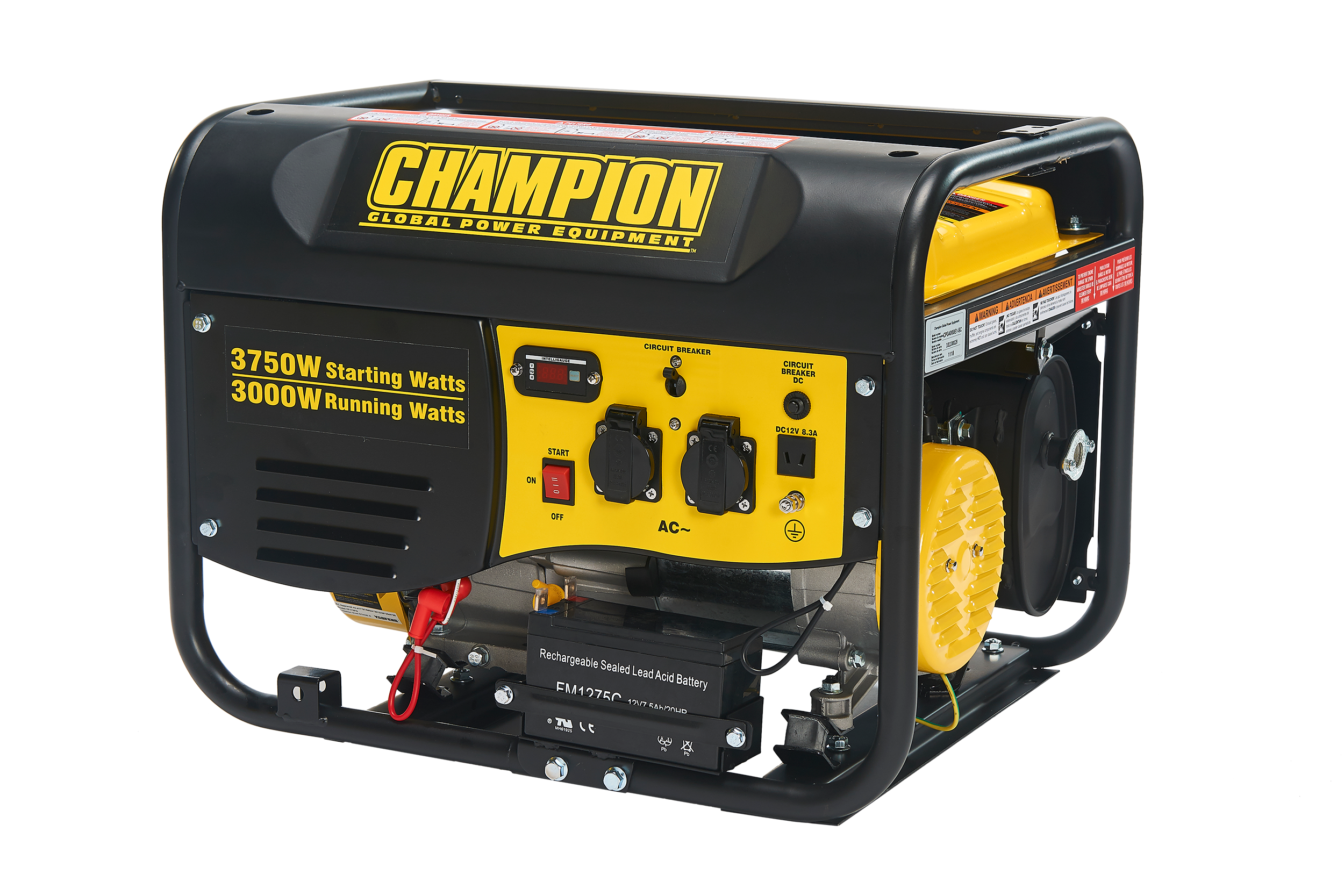 Champion Power Equipment mobiles Stromaggregat Benzin 3500 Watt Notstromaggregat 