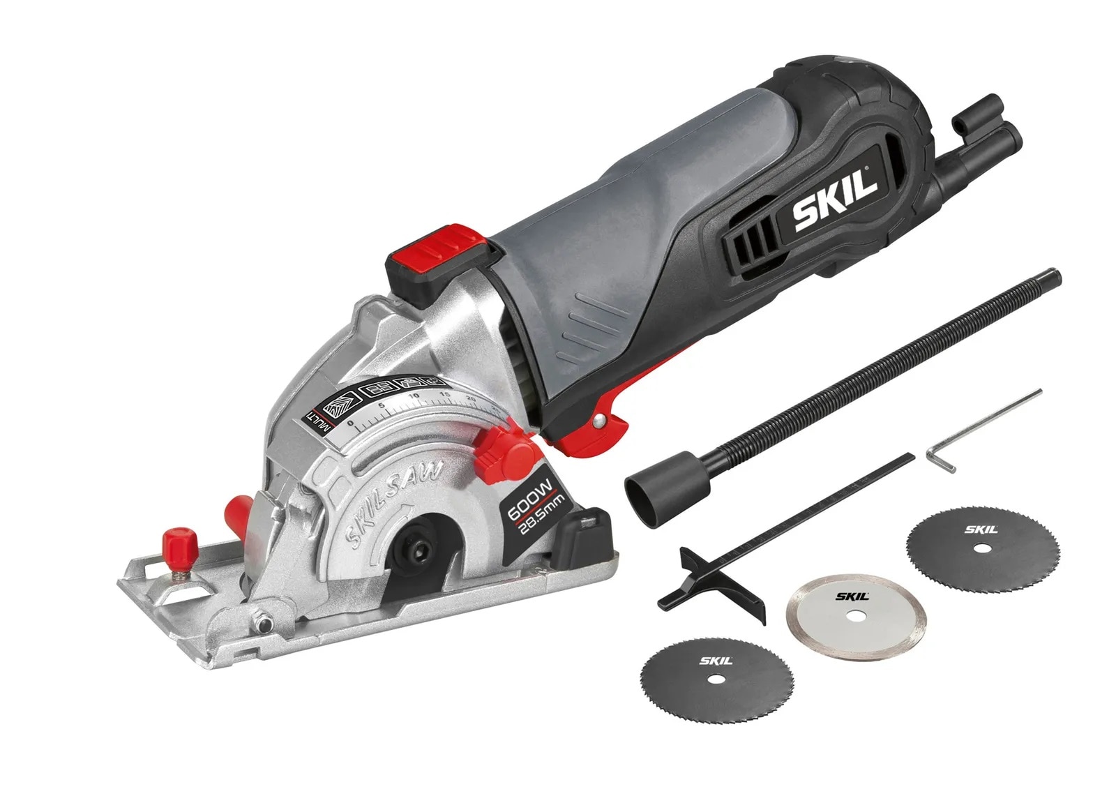 Skil Mini-Handkreiss&auml;ge 5330 AA 600W 28,5mm mit S&auml;geblatt Diamanttrennscheibe 