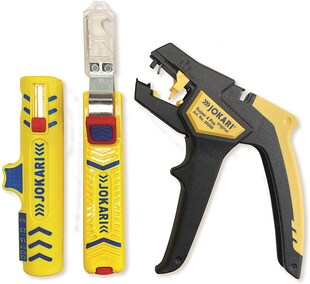 Jokari Hausinstallationsset Basic Abisolierzange Kabelentmantler Kabelmesser 