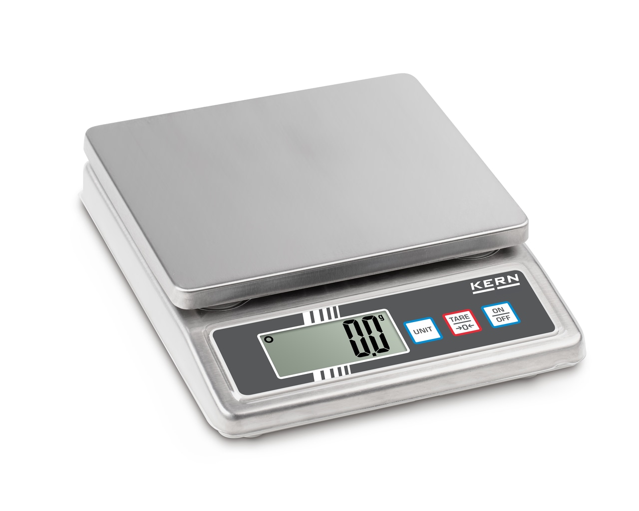 Kern & Sohn Tischwaage FOB 5K-3NS W&auml;gebereich: 5 kg, Ablesbarkeit: 1 g, rostfrei 