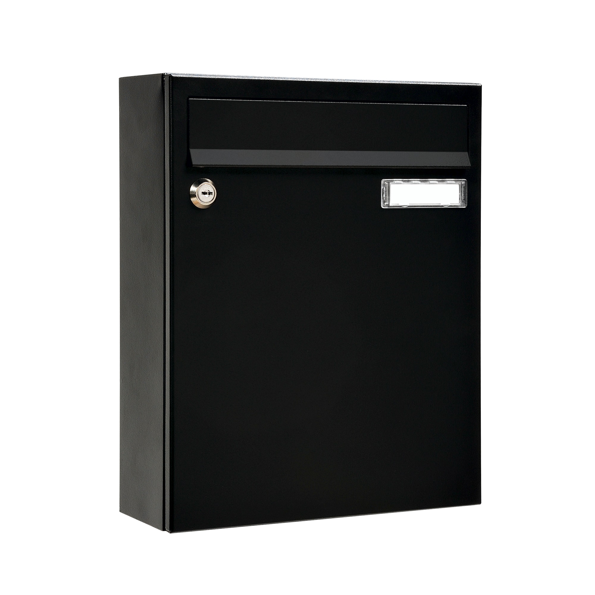 MEFA Briefkasten Sonate 133 schwarz Postkasten+Namensschild, beschichteter Stahl 