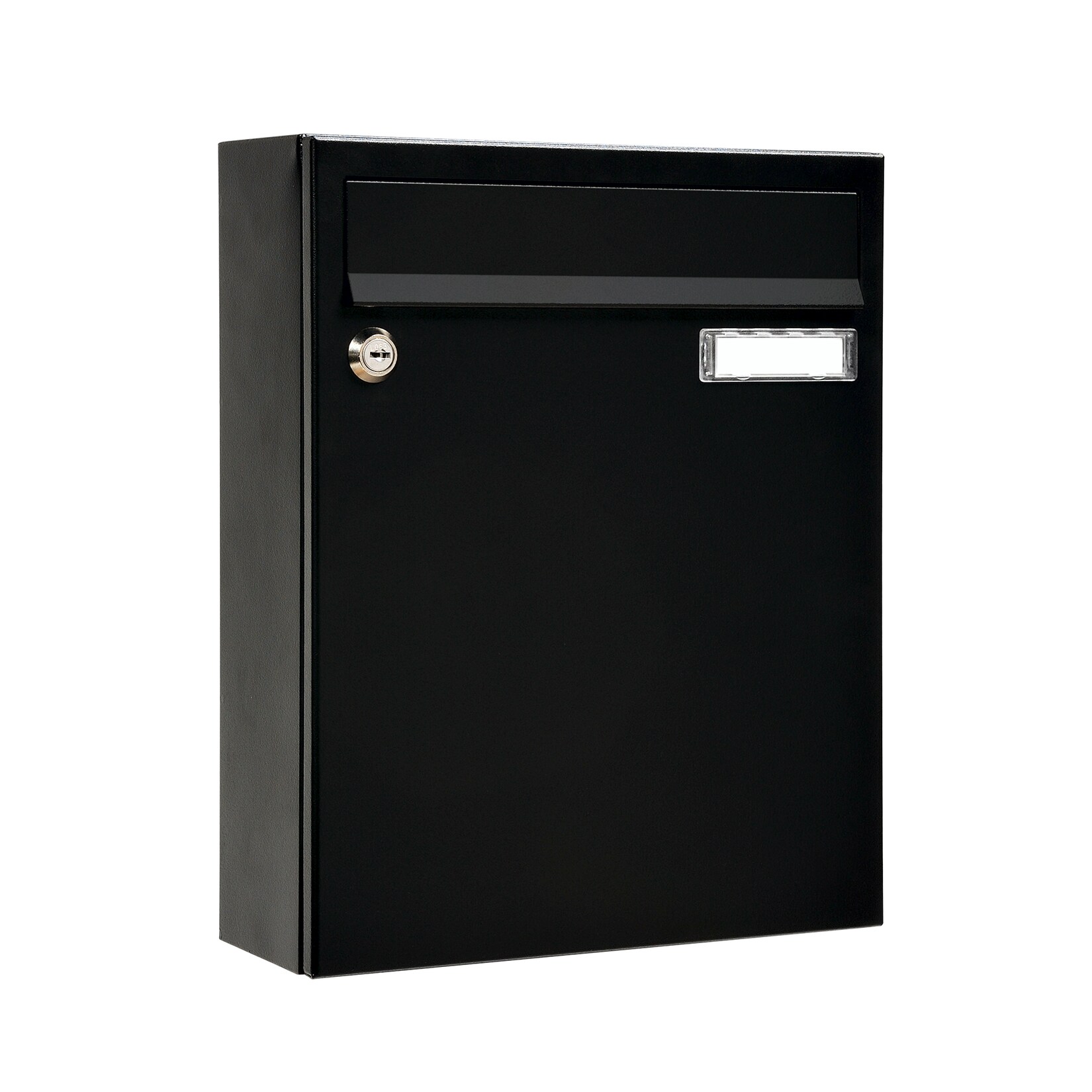 MEFA Briefkasten Sonate 133 schwarz Postkasten+Namensschild, beschichteter Stahl