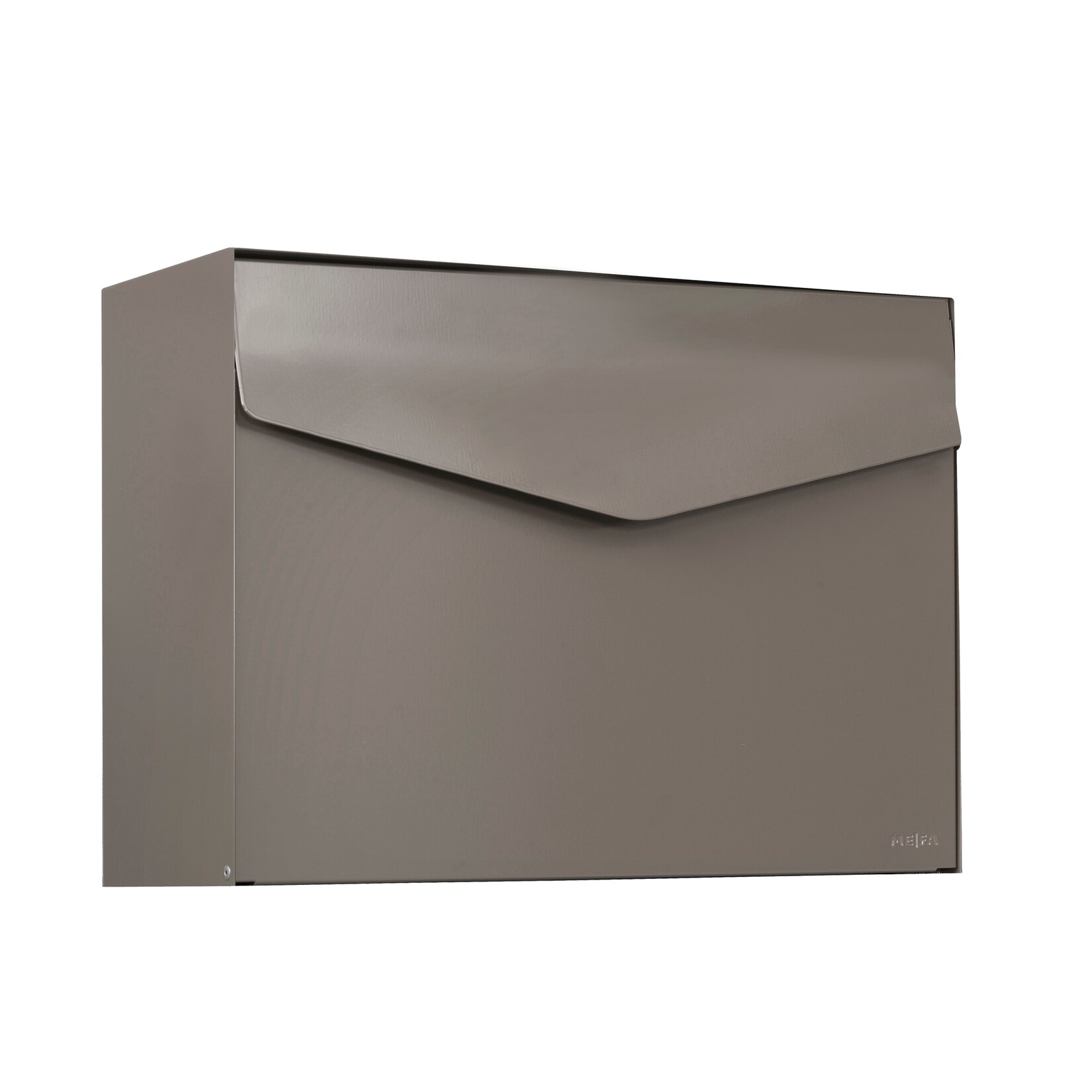 MEFA Briefkasten Letter 111 Postkasten Schloss Brief Design 312x430 mm beigegrau