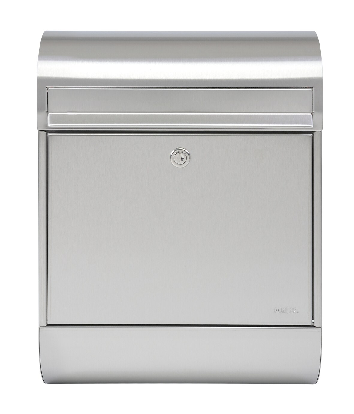 MEFA Briefkasten RUBY 864 Farbe Edelstahl, Postkasten mit Sicherheitsschloss