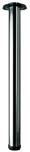 Hettich Set Tischbeine Tischfüße (D60x700-730mm, Edelstahl-Optik, 4 Stk.) 40649 