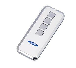 Novoferm Garagentor Handsender Mini-Novotron 524 Design, 4 Kanal, Silber / Weiß 