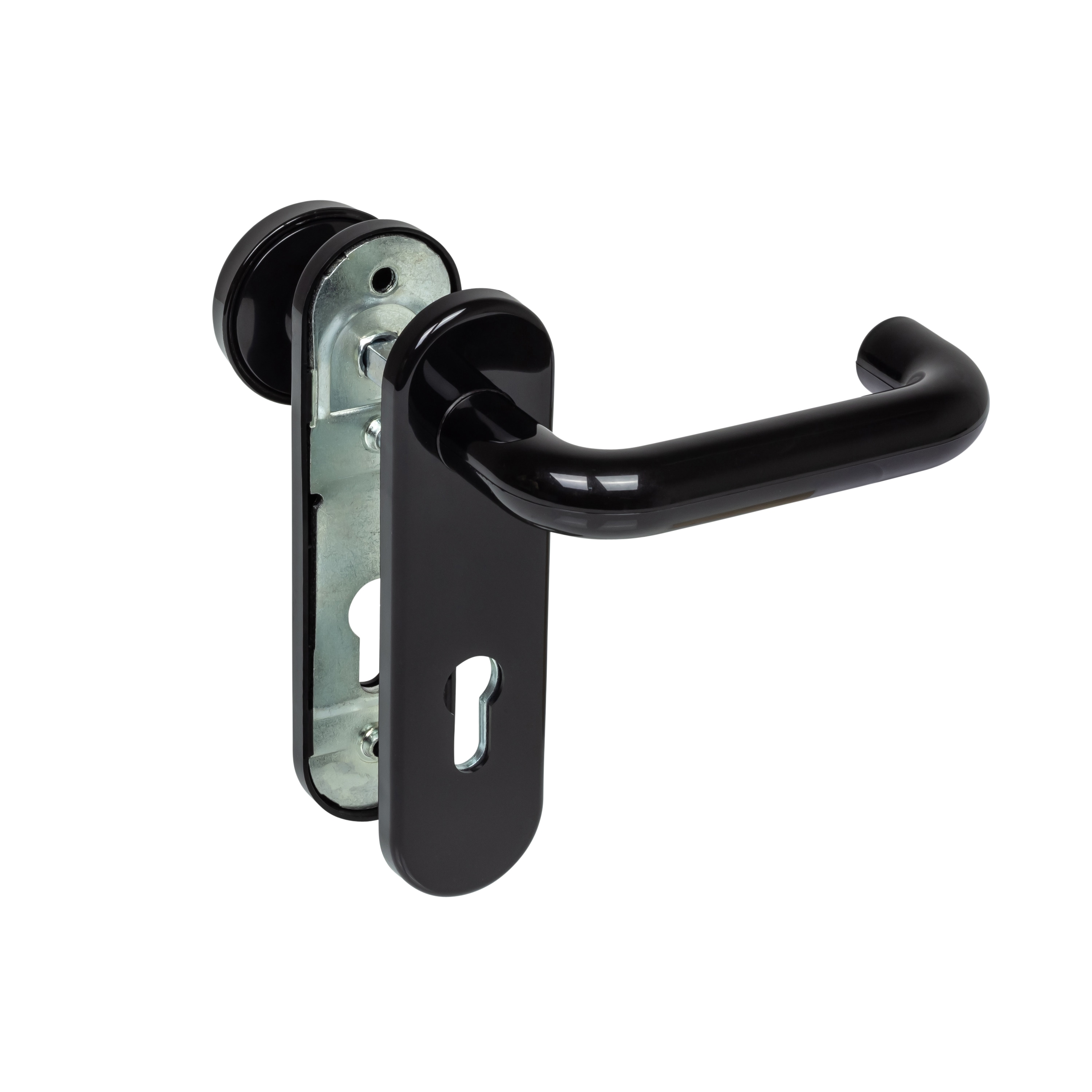 H&ouml;rmann FS Wechselgarnitur D-110 Kurzschild PZ Knopf K-130 Kunst. schwarz 454685 