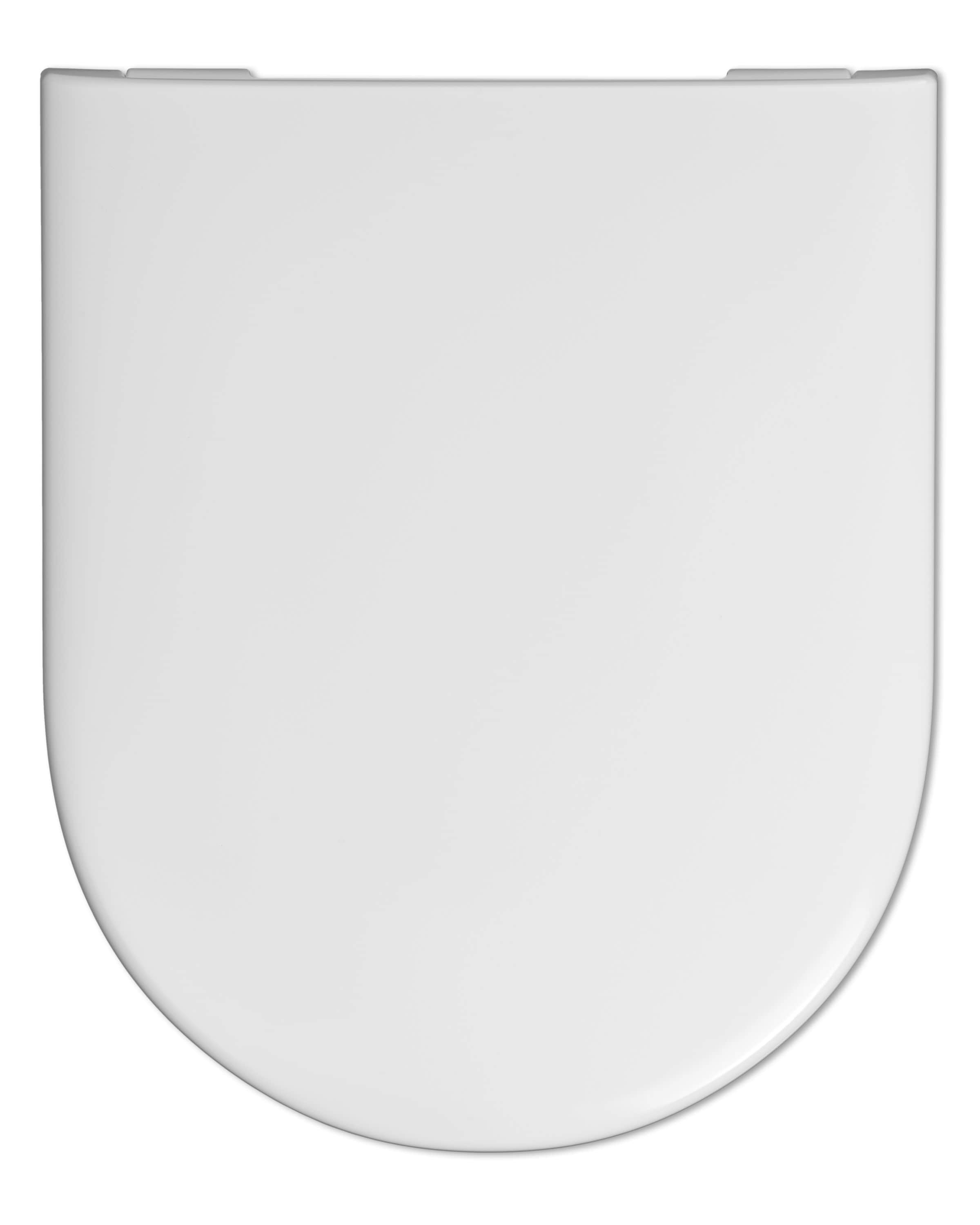 Hamberger WC-Sitz Toilettensitz Tube SoftClose wei&szlig; Scharnier Edelstahl - 519740 