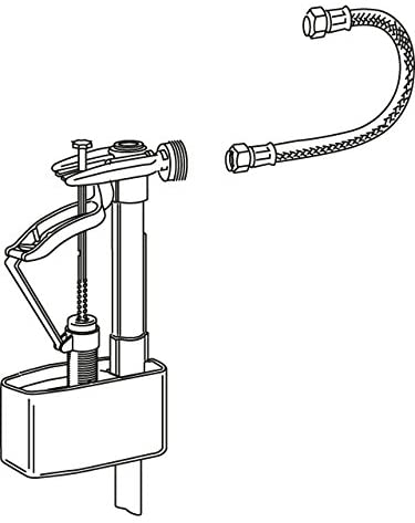 MEPA F&uuml;llventil-Set UPSK + Panzerschlauch, mit F&uuml;llventilhalter robust/langlebig 