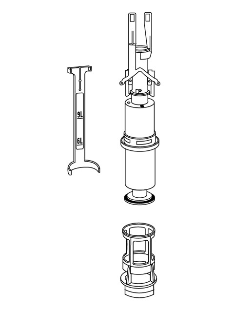 MEPA Ablaufventil-Set UPSK, Ablaufventil, Ablaufkorb, Niederhalter, Dichtungen 