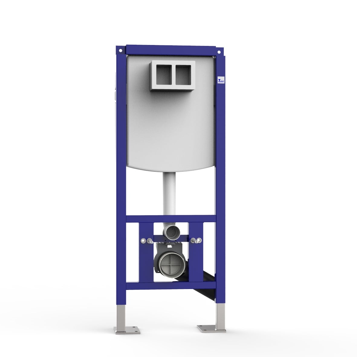 Sanit INEO PLUS WC Einbaurahmen f&uuml;r Wand WC, f&uuml;r 2 Mengen-Sp&uuml;lung, freistehend 