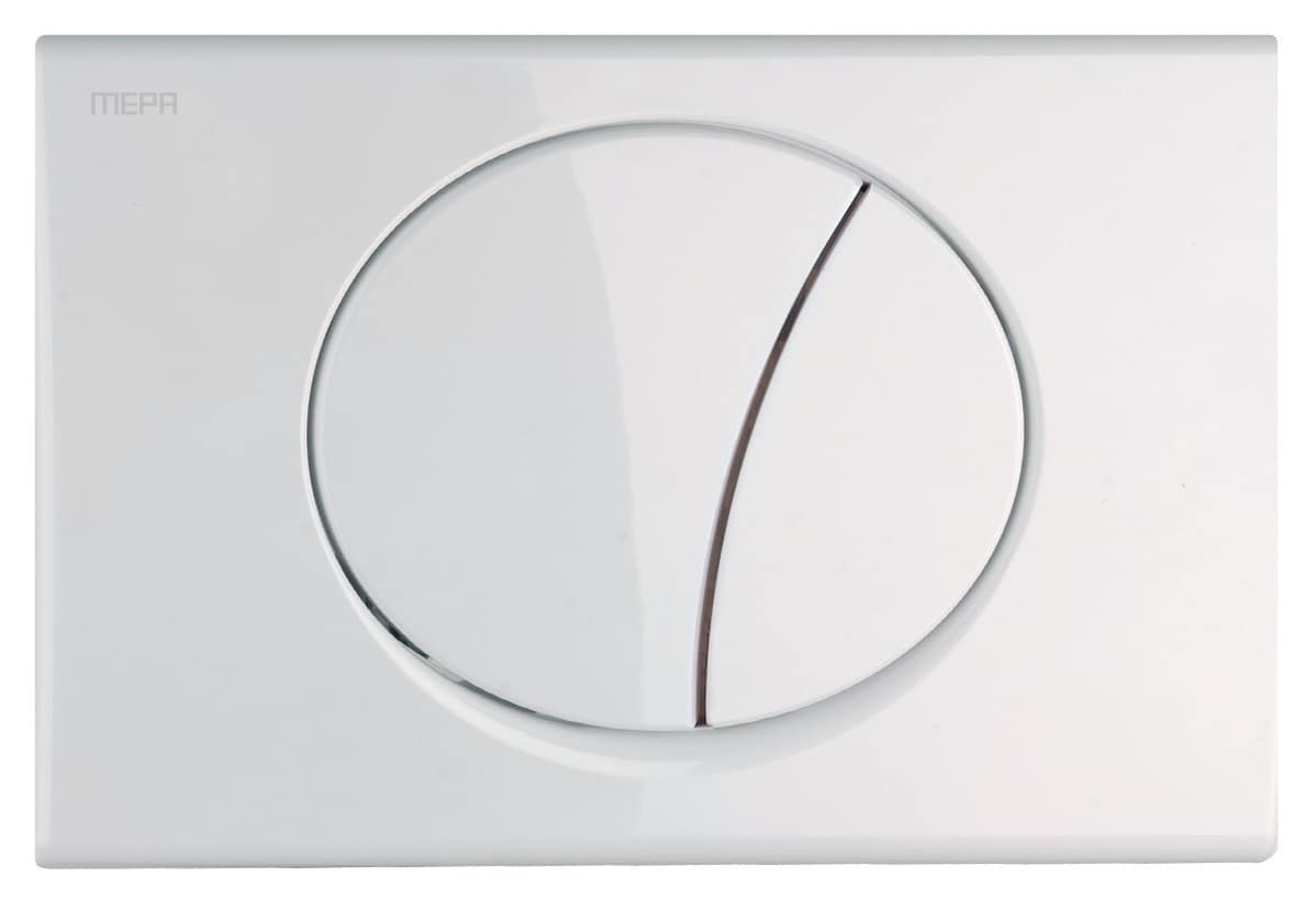 Mepa Bet&auml;tigungsplatte Toilette MEPAsun wei&szlig; 2-Mengen Typ A31/B31 245x165 mm 