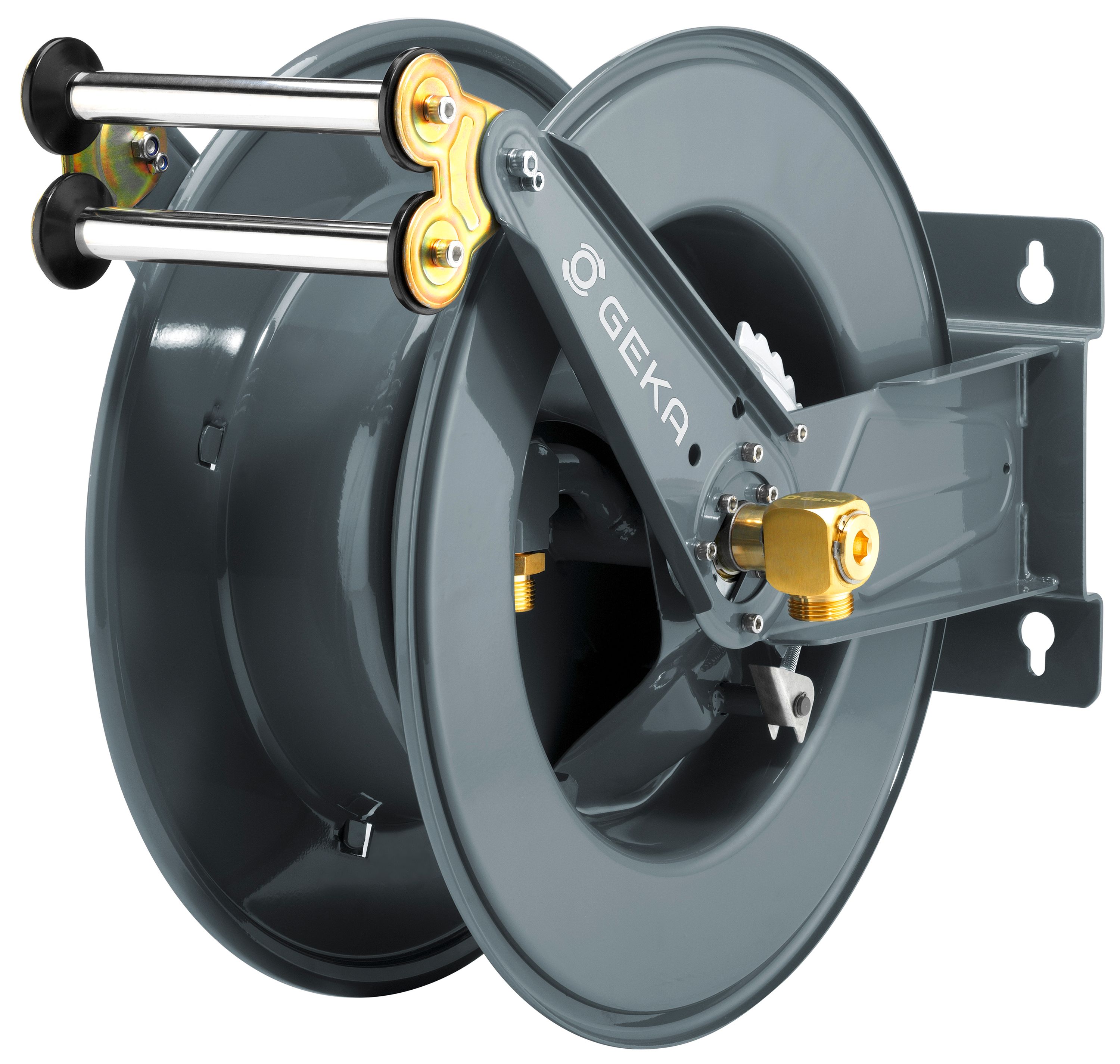 GEKA plus Automatischer Schlauchaufroller PA30 Stahlkonstruktion, autom. R&uuml;ckzug 