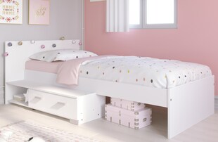 Parisot Stauraumbett "Galaxy 16"  Weiß 