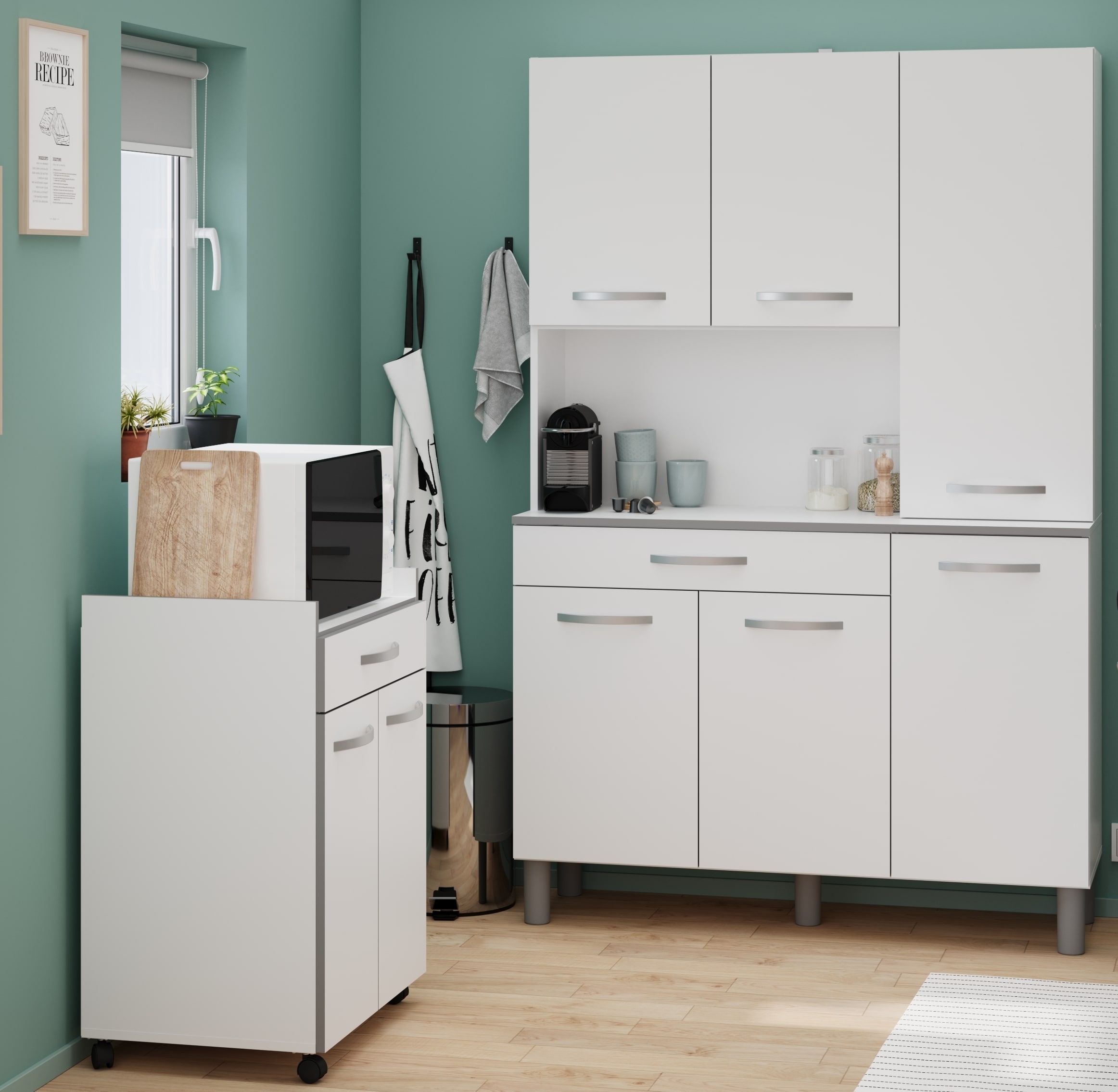 Parisot Buffet-Set K&uuml;che "Season 1" Wei&szlig; 