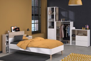 Parisot Kinderzimmer-Set 6-teilig "Aalborg 4" Weiß / Japanische Eiche 