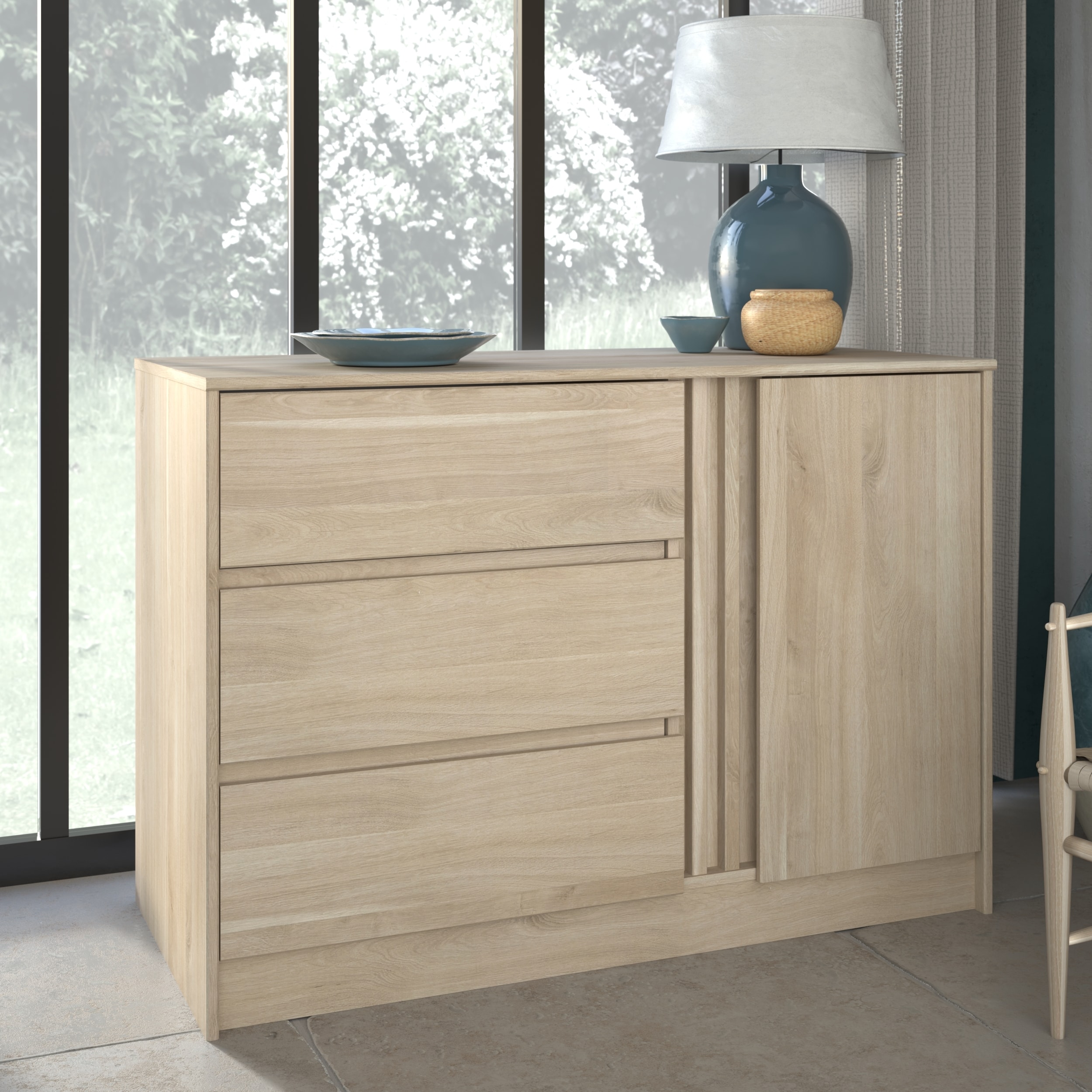 Parisot Sideboard "Escale 5" Japanische-Eiche 