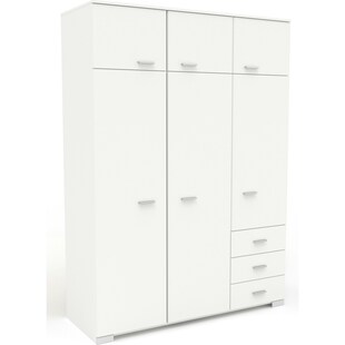 Parisot Kleiderschrank 6-türig Galaxy 2 Weiß 