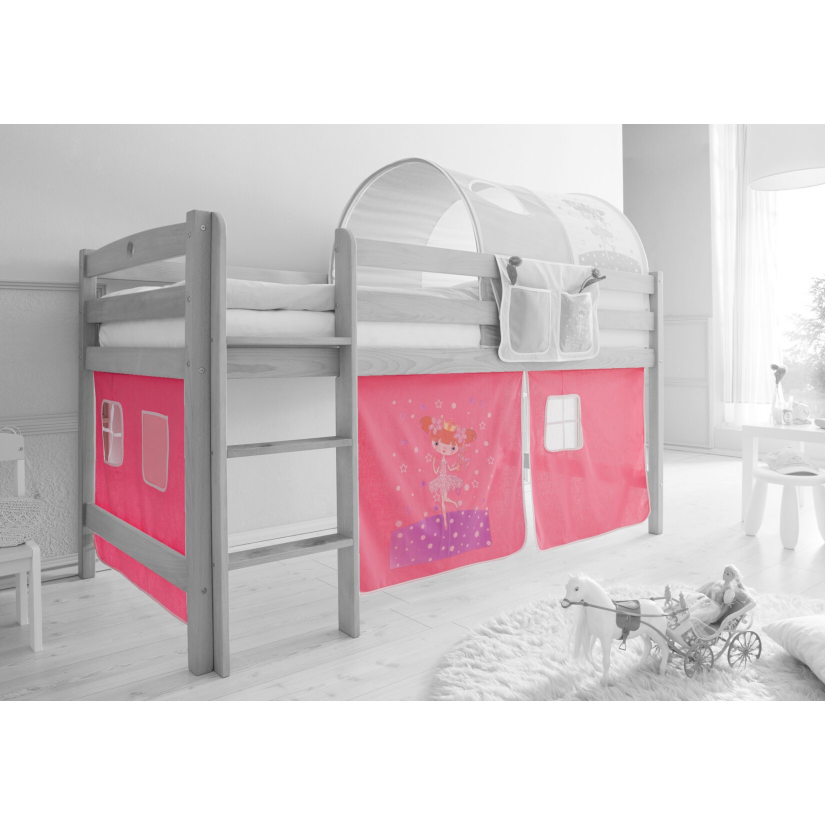 TiCAA Motiv Vorhangstoffe f&uuml;r Hochbetten 