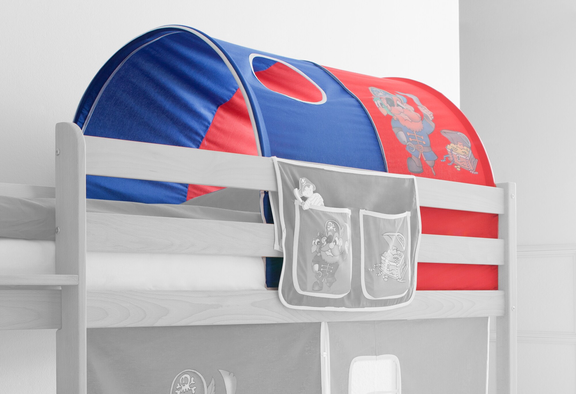 TiCAA Tunnel f&uuml;r Hoch- und Etagenbetten Baumwolle 