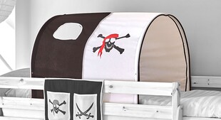 TiCAA Tunnel für Hoch- und Etagenbetten Baumwolle 