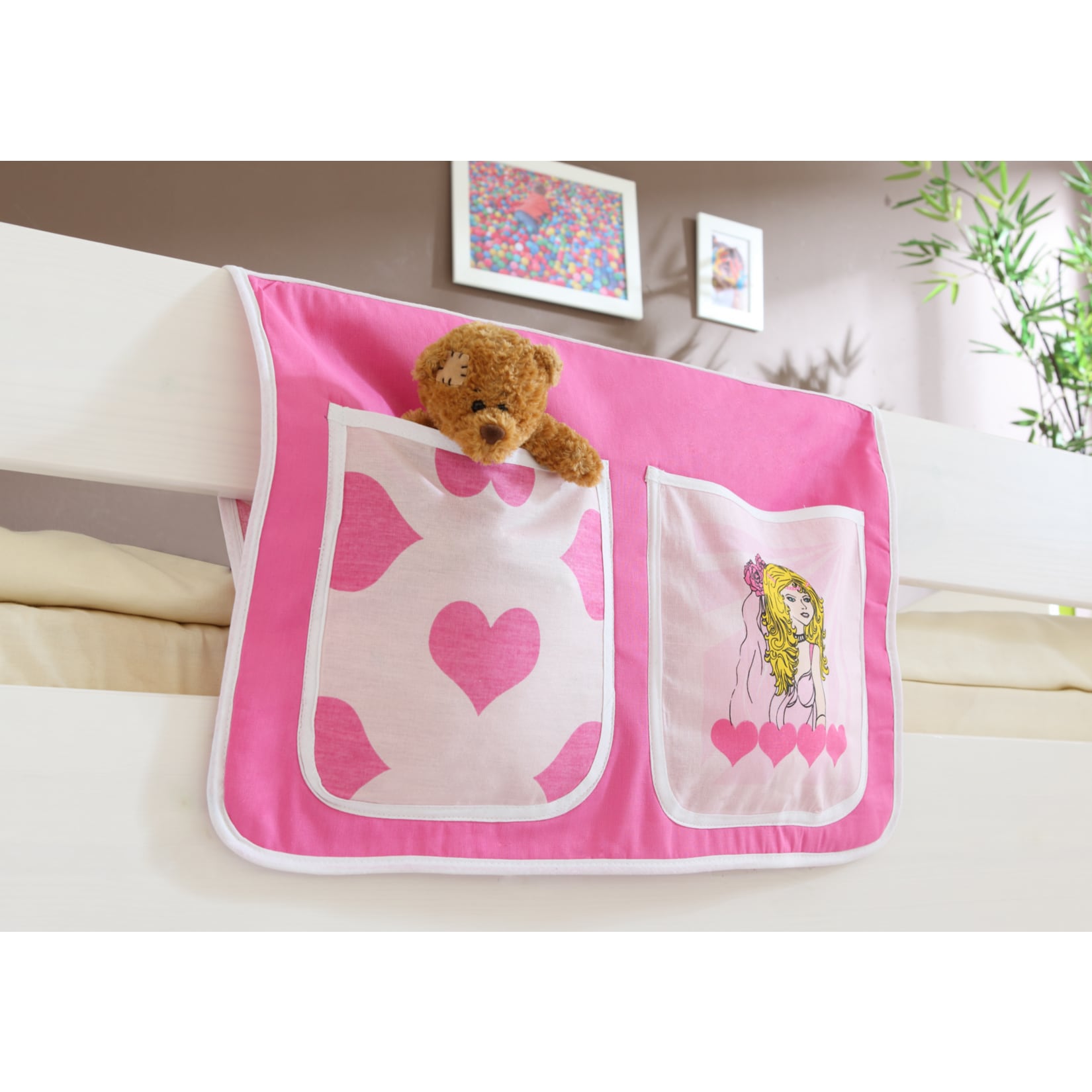 TiCAA Kinder Bett-Tasche f&uuml;r Hochbett und Etagenbett 