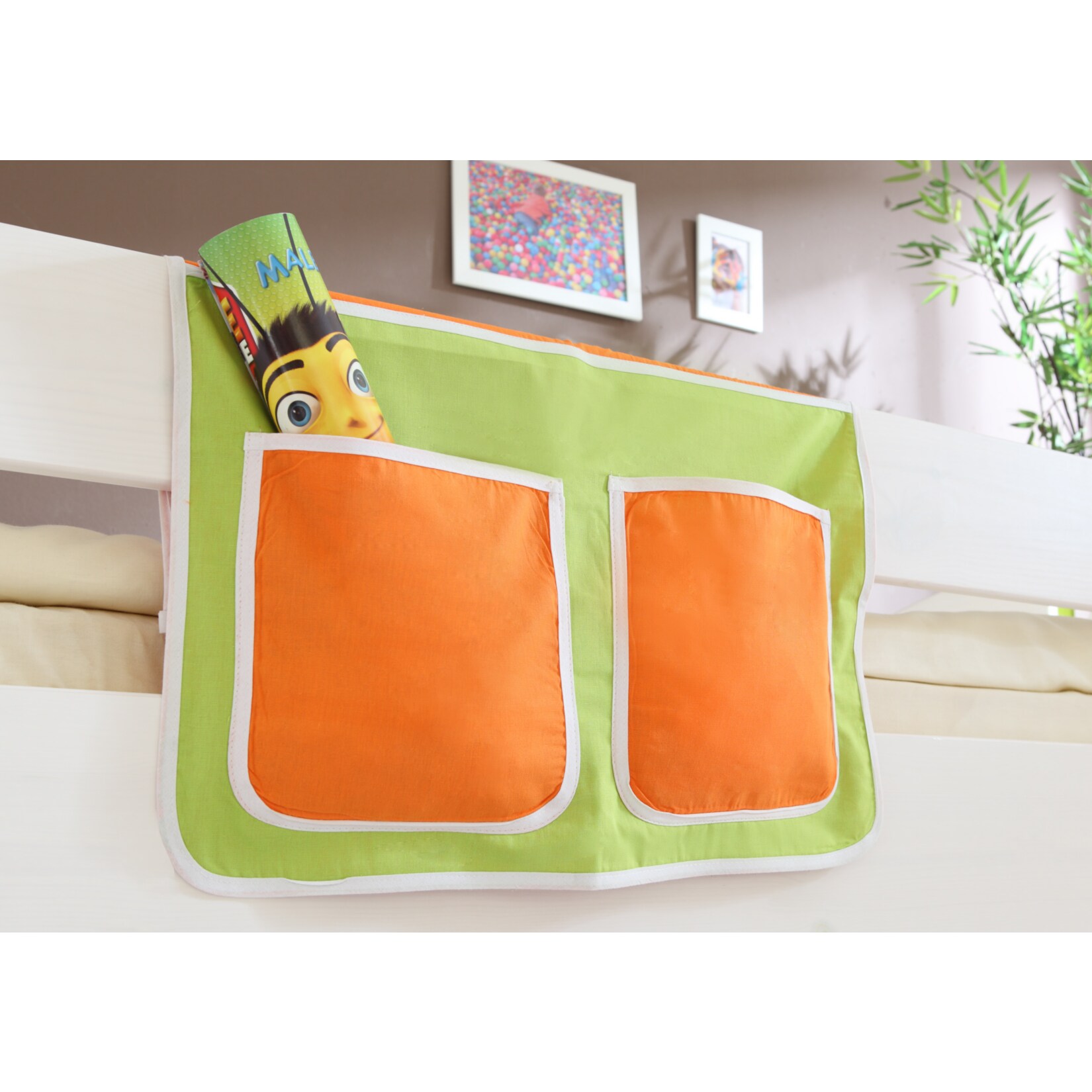 TiCAA Kinder Bett-Tasche f&uuml;r Hochbett und Etagenbett 