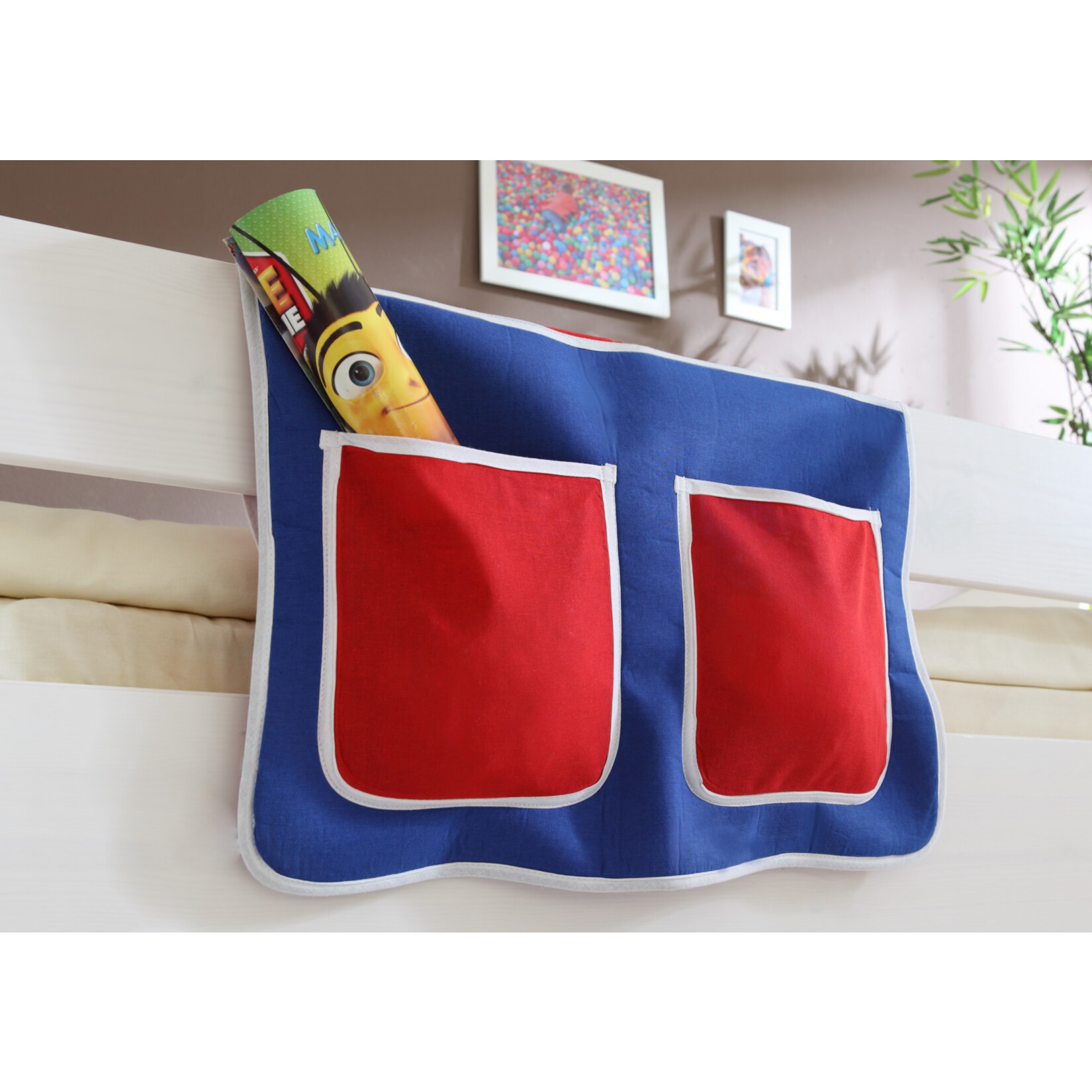 TiCAA Kinder Bett-Tasche f&uuml;r Hochbett und Etagenbett 