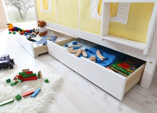 TiCAA Schubkasten 2er-Set "Marcel" Weiß 