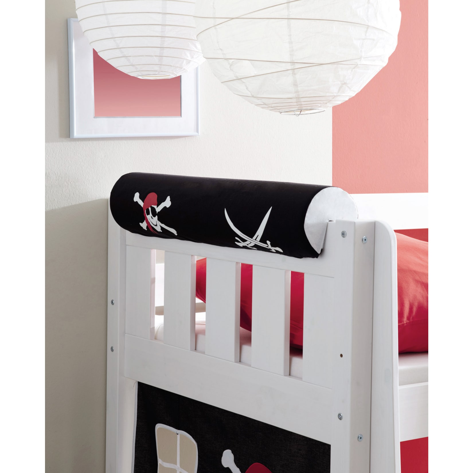 TiCAA Kinder Nackenrolle f&uuml;r Hochbett mit Farbauswahl 